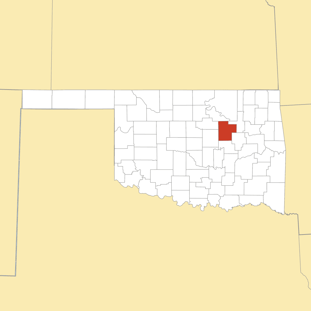 creek county map
