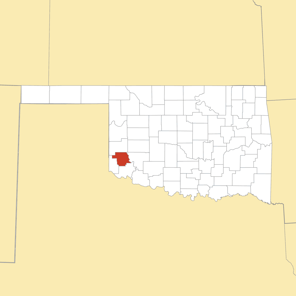 greer county map