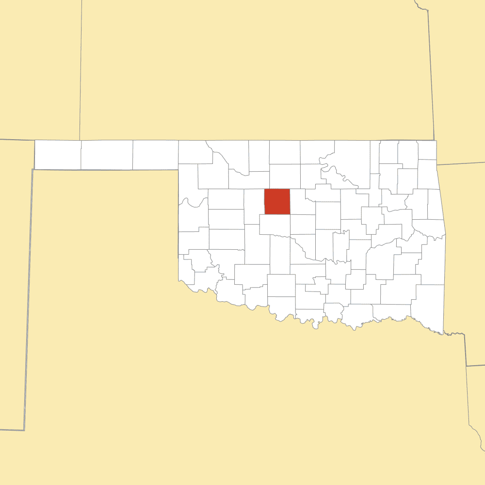 kingfisher county map