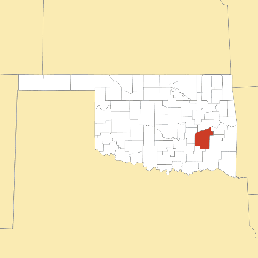 pittsburg county map