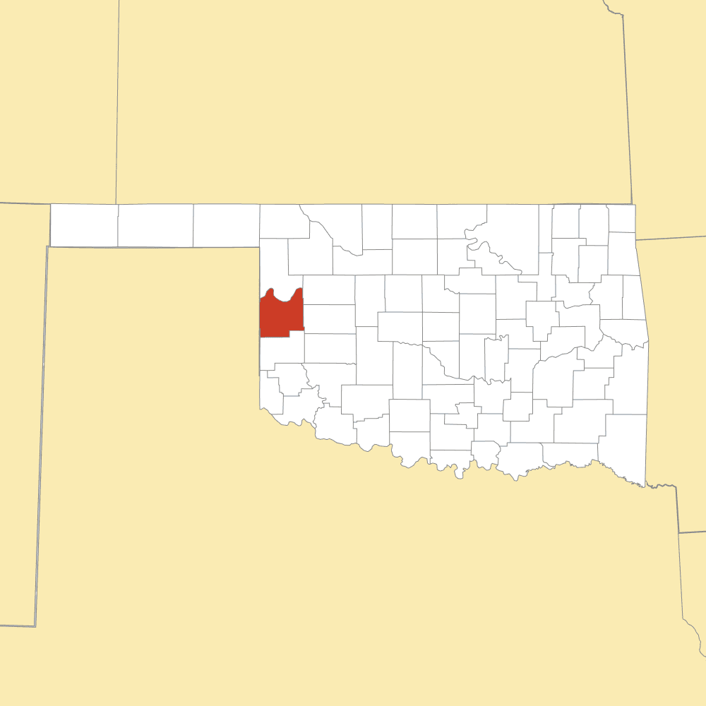 roger mills county map