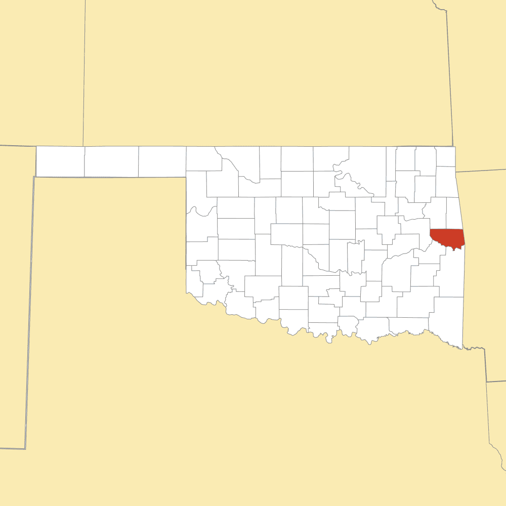 sequoyah county map