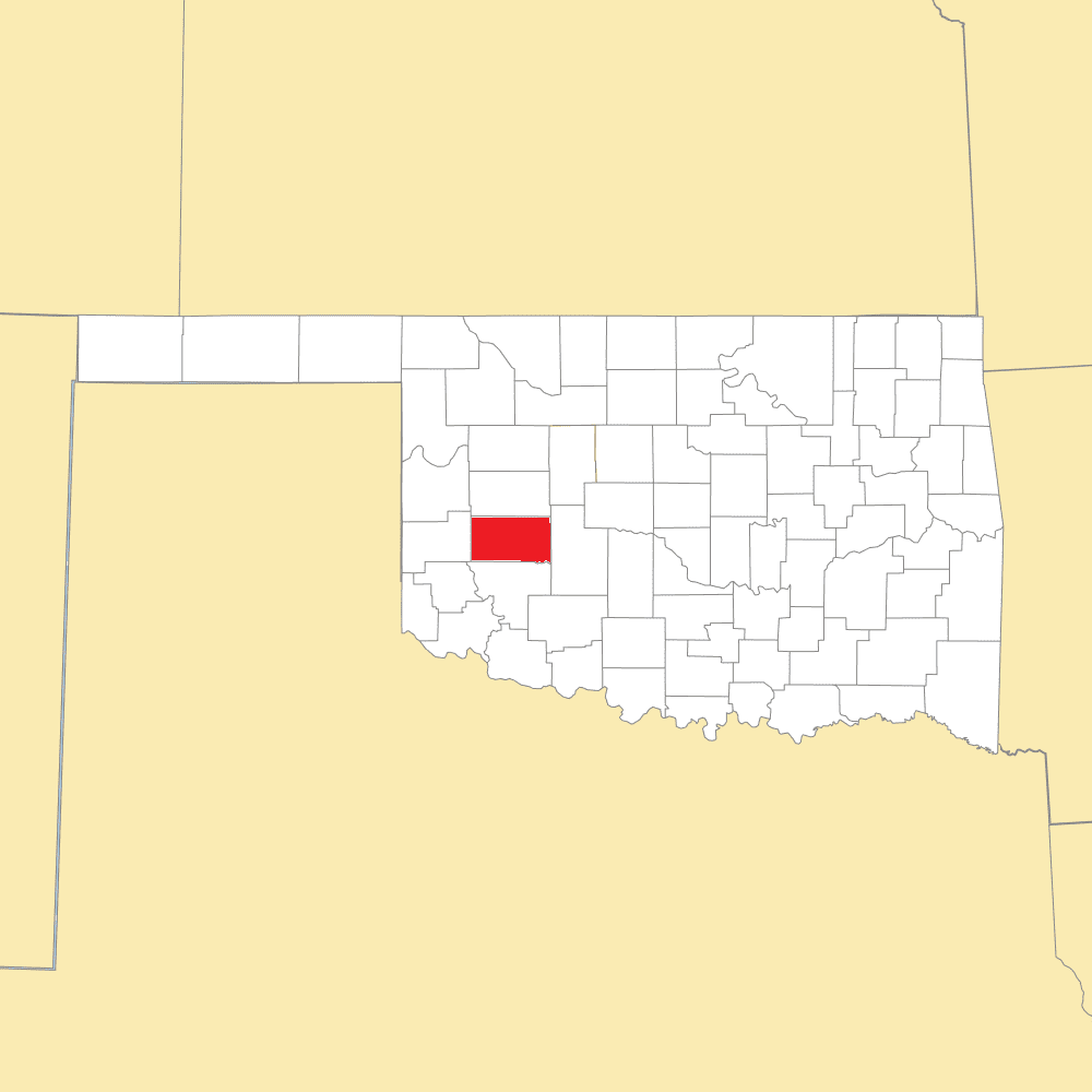 washita county map