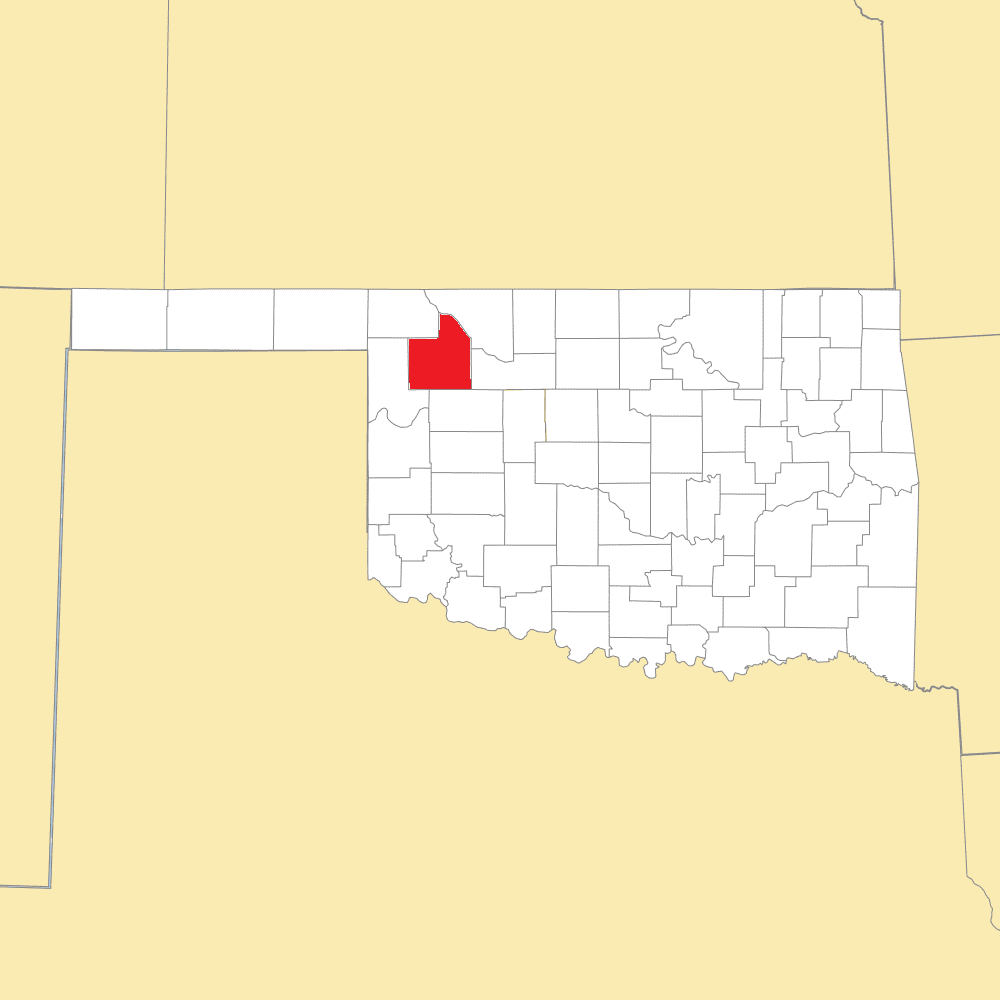 woodward county map